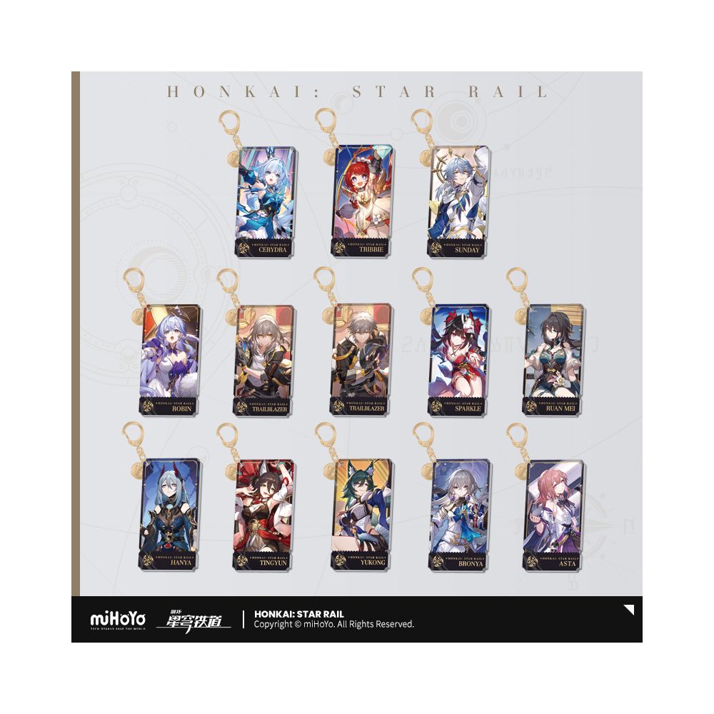 MiHoYo Collapse Star Sky Railway Standing Painting Series Acrylic Pendant Same Harmony Destiny Path miHoYo image 0