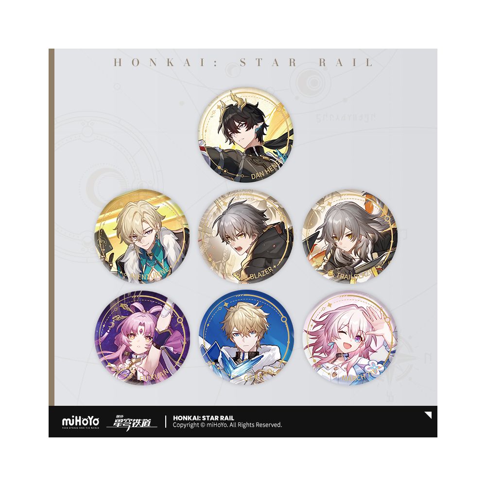 MiHoYo Collapse Star Dome Railway Standing Painting Series Tinplate Badge Protecting Life Path miHoYo image 0