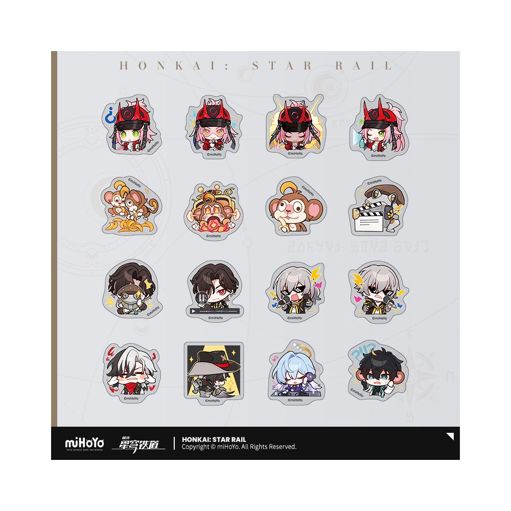 MiHoYo Collapse Star Dome Railway Pam Exhibition Hall Series Q Edition Sticker Pack miHoYo image 4