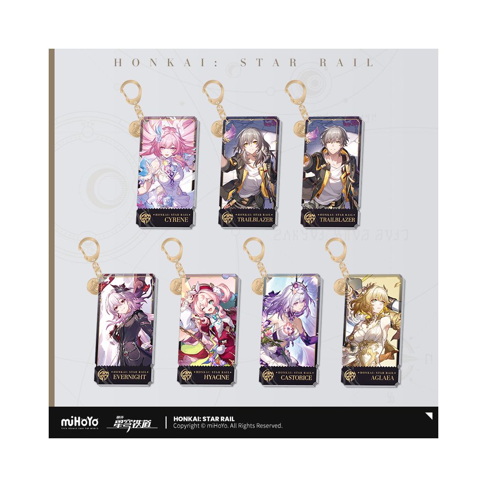 MiHoYo Collapse Star Sky Railway Standing Painting Series Acrylic Pendant Memory Fate Path miHoYo image 0