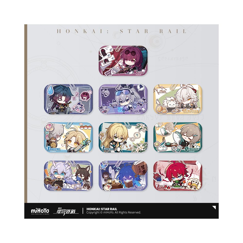 MiHoYo Collapse Star Dome Railway Pam Photobook Series Tinplate Badge miHoYo image 0
