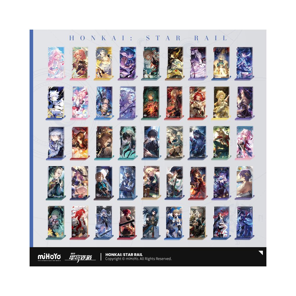 Mi Ha You Collapse Star Dome Railway Light Cone Series Acrylic Flowing Sand Vertical Plate Decoration miHoYo image 1