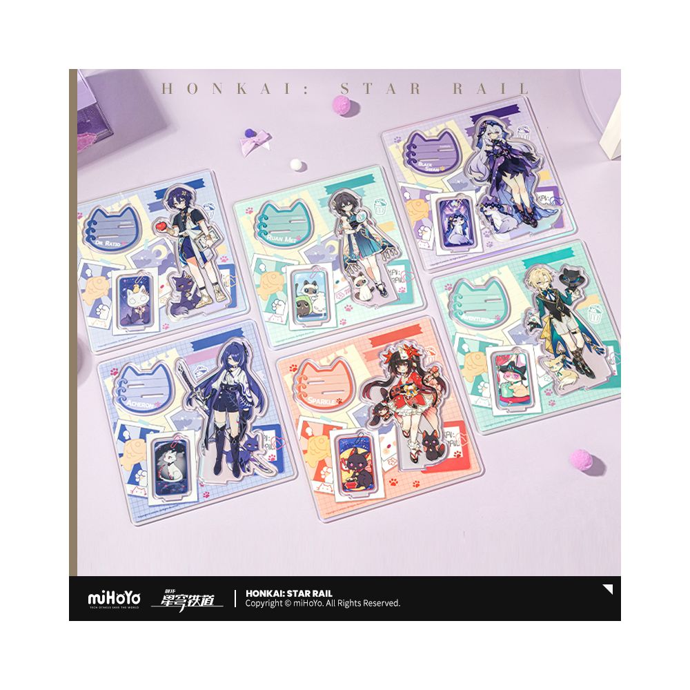 MiHoYo Collapse Star Dome Railway Little Bug Cat Series Acrylic Plaque miHoYo image 2
