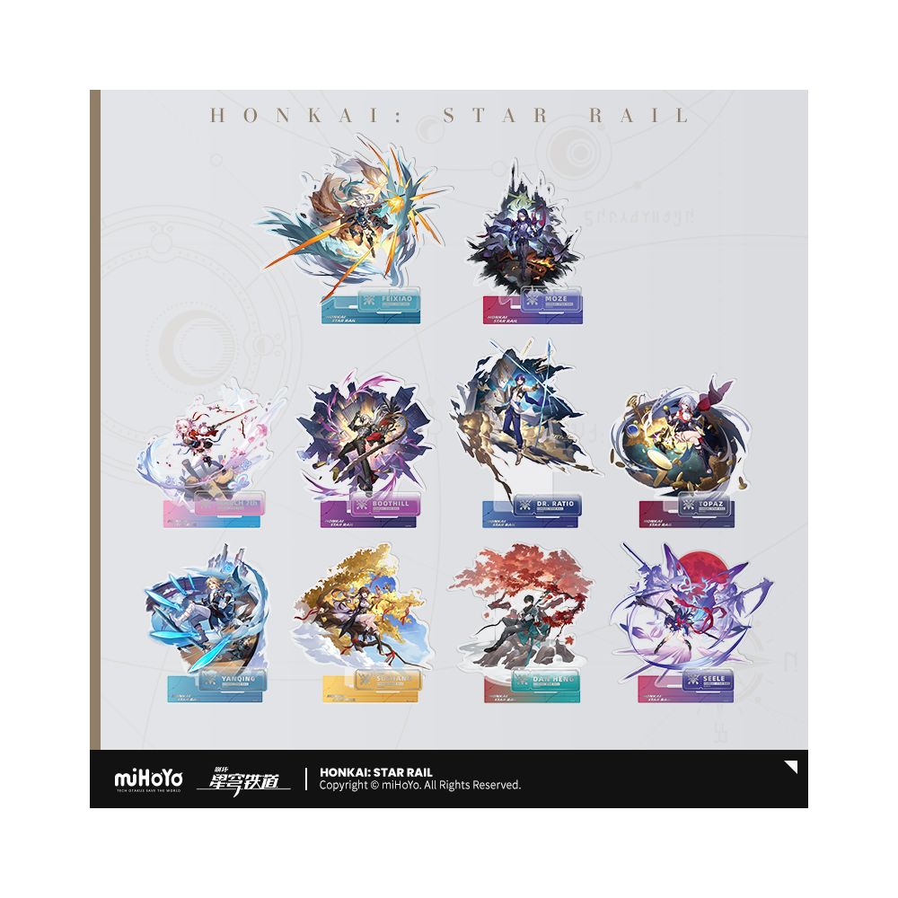 MiHoYo Collapse Star Sky Railway Standing Painting Series Acrylic Plaque Hunting Life Path miHoYo image 0