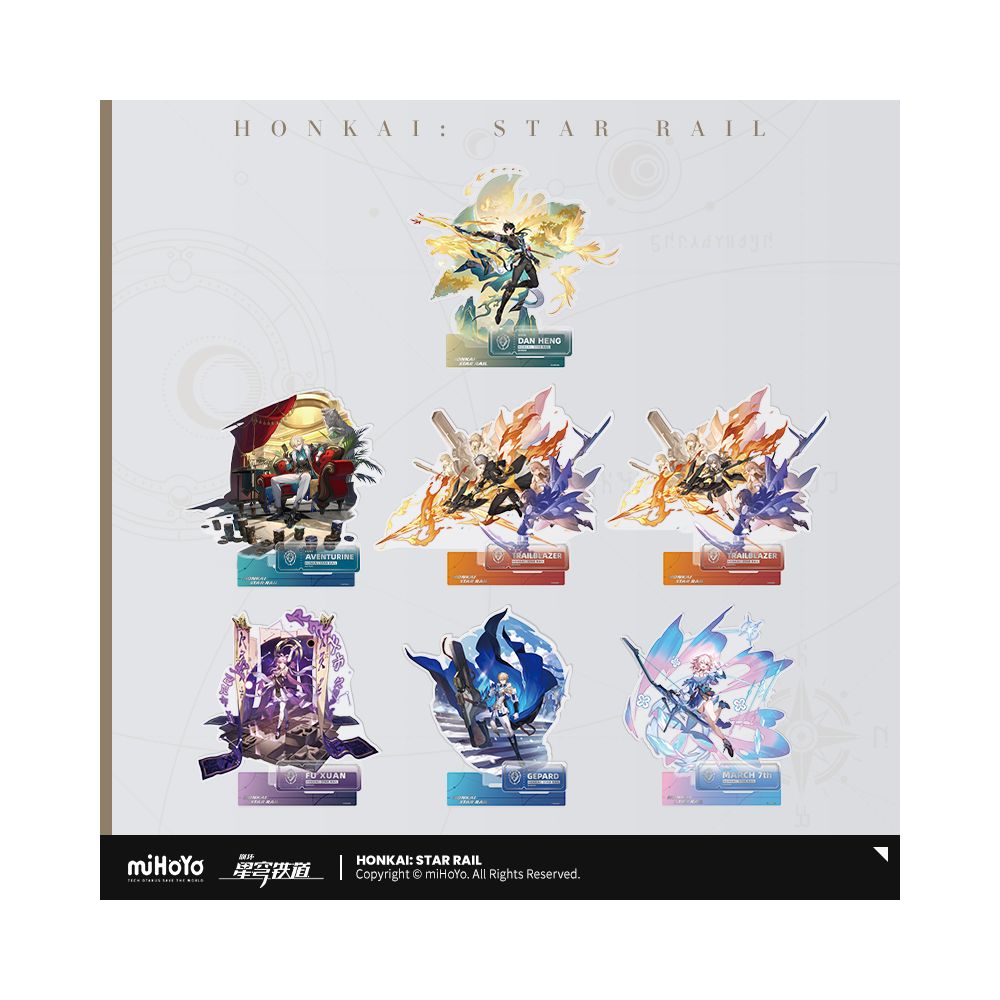 MiHoYo Collapse Star Sky Railway Standing Painting Series Acrylic Plaque Protecting Life Path miHoYo image 0