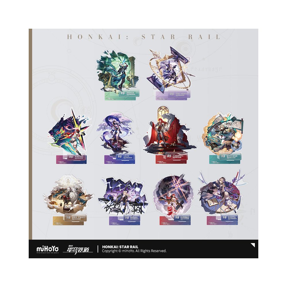 MiHoYo Collapse Star Sky Railway Standing Painting Series Acrylic Plaque Intelligent Life Path miHoYo image 0