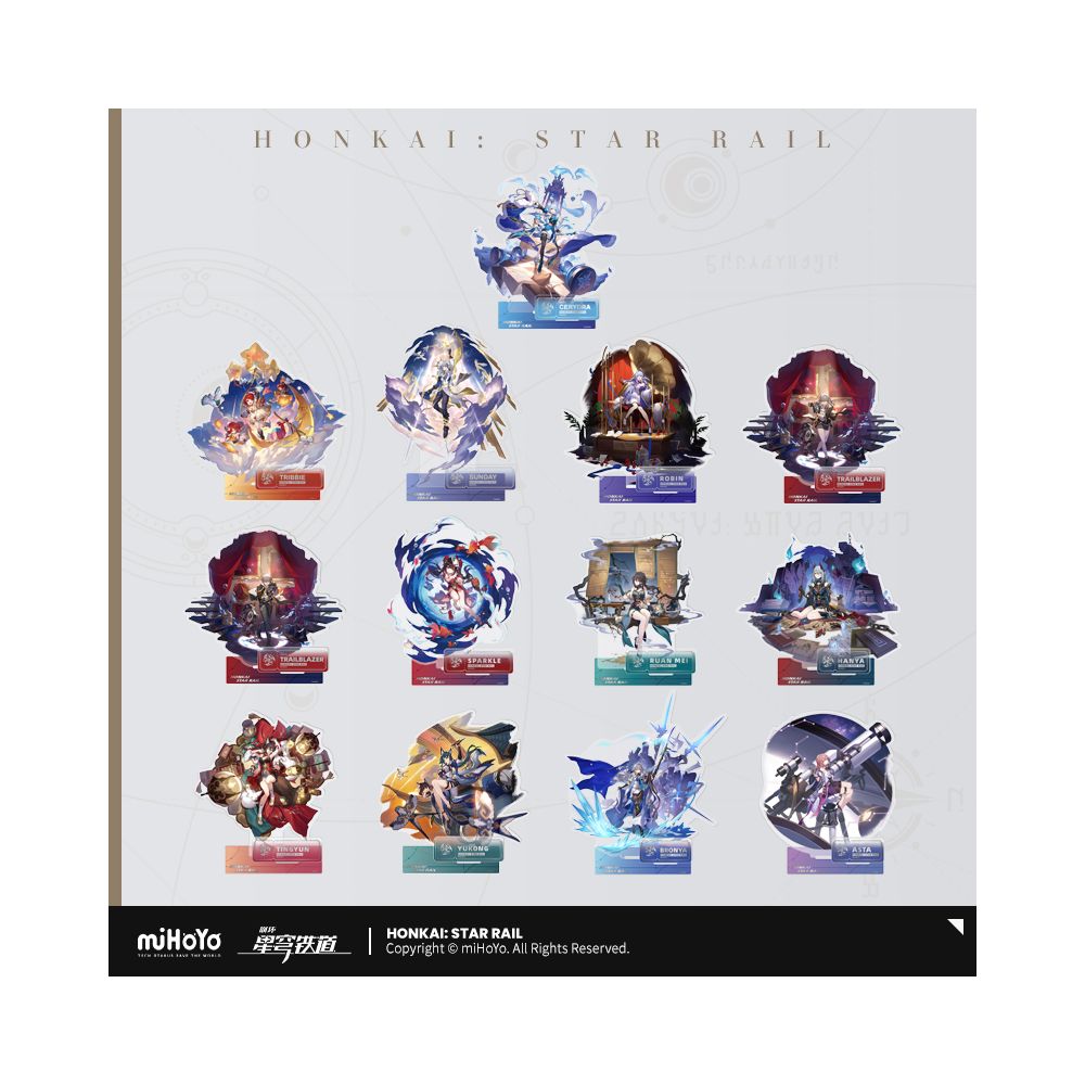 MiHoYo Collapse Star Sky Railway Standing Painting Series Acrylic Plaque Same Harmony Destiny Path miHoYo image 0