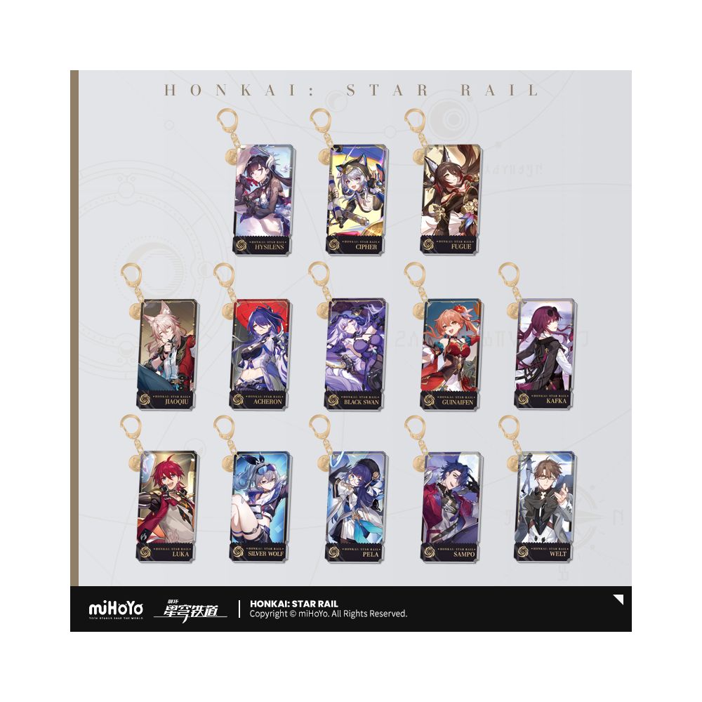 MiHoYo Collapse Star Sky Railway Standing Painting Series Acrylic Pendant Void Fate Path miHoYo image 0