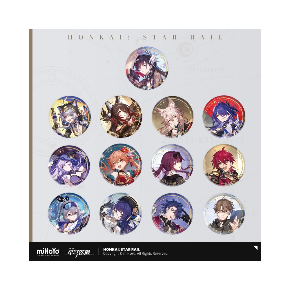 MiHoYo Collapse Star Dome Railway Standing Painting Series Tinplate Badge Void Fate Path miHoYo image 0