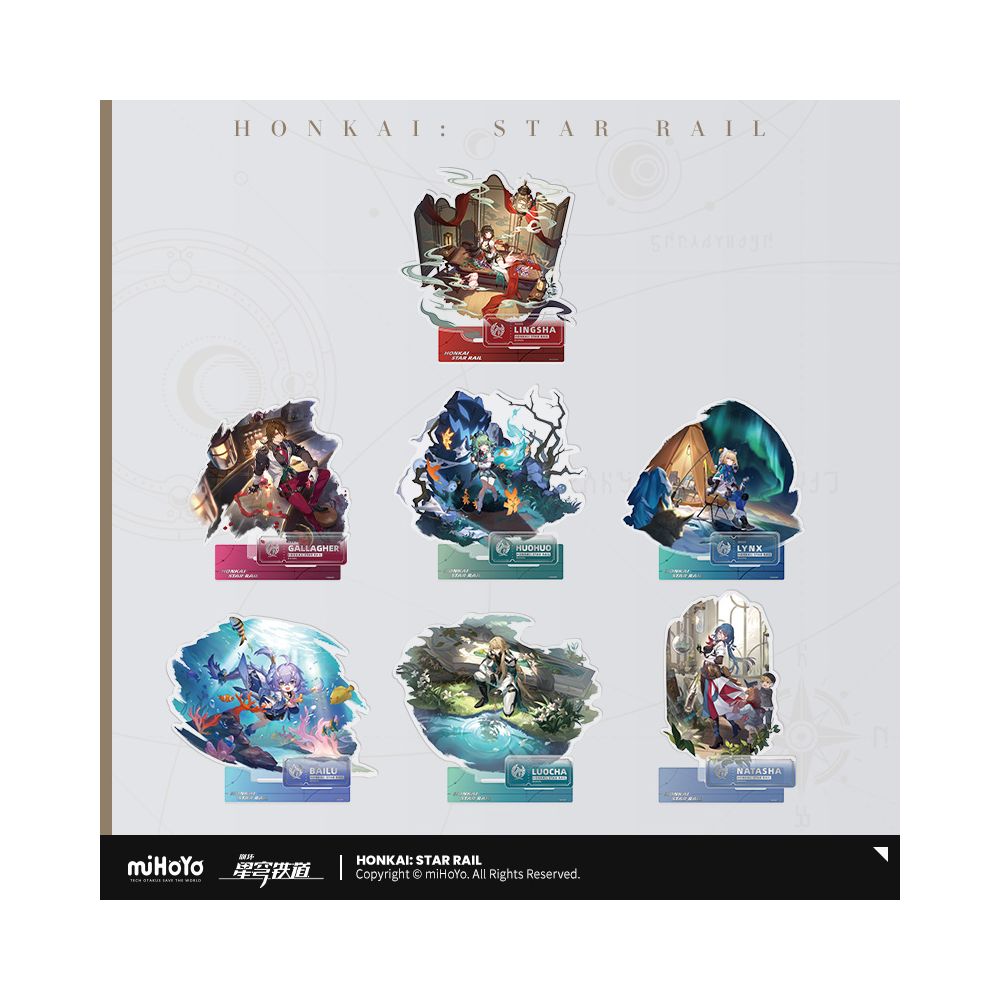 MiHoYo Collapse Star Sky Railway Standing Painting Series Acrylic Plaque Abundant Life Path miHoYo image 0