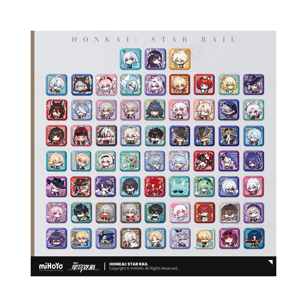 MiHoYo Collapse Star Dome Railway Pam Exhibition Hall Series Square Badge miHoYo image 1
