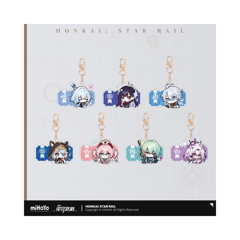 MiHoYo Collapse Star Dome Railway Pam Exhibition Hall Series Acrylic Pendant miHoYo image 0