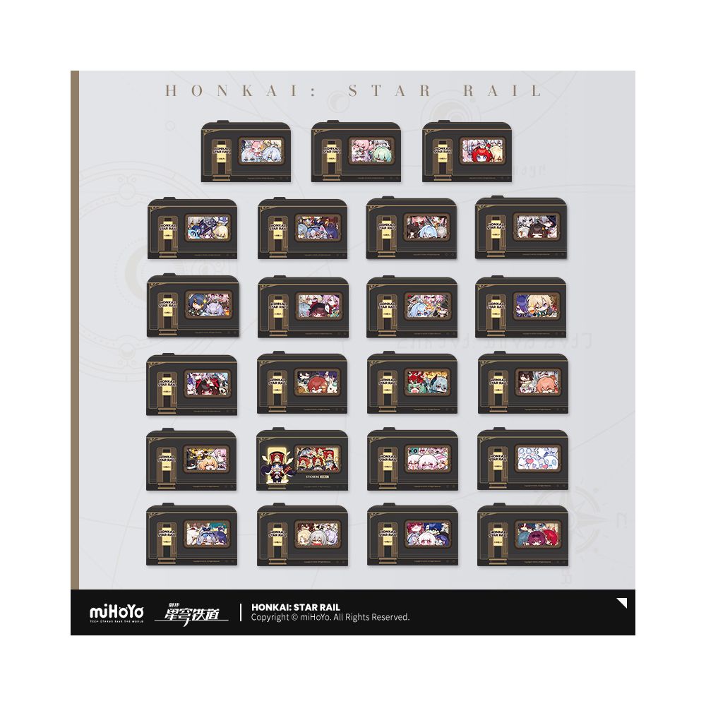 MiHoYo Collapse Star Dome Railway Pam Exhibition Hall Series Q Edition Sticker Pack miHoYo image 1