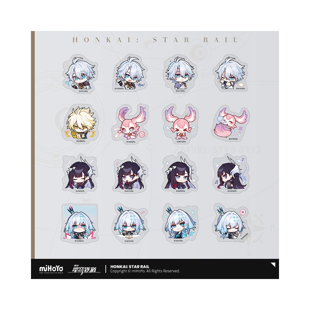 MiHoYo Collapse Star Dome Railway Pam Exhibition Hall Series Q Edition Sticker Pack miHoYo image 2