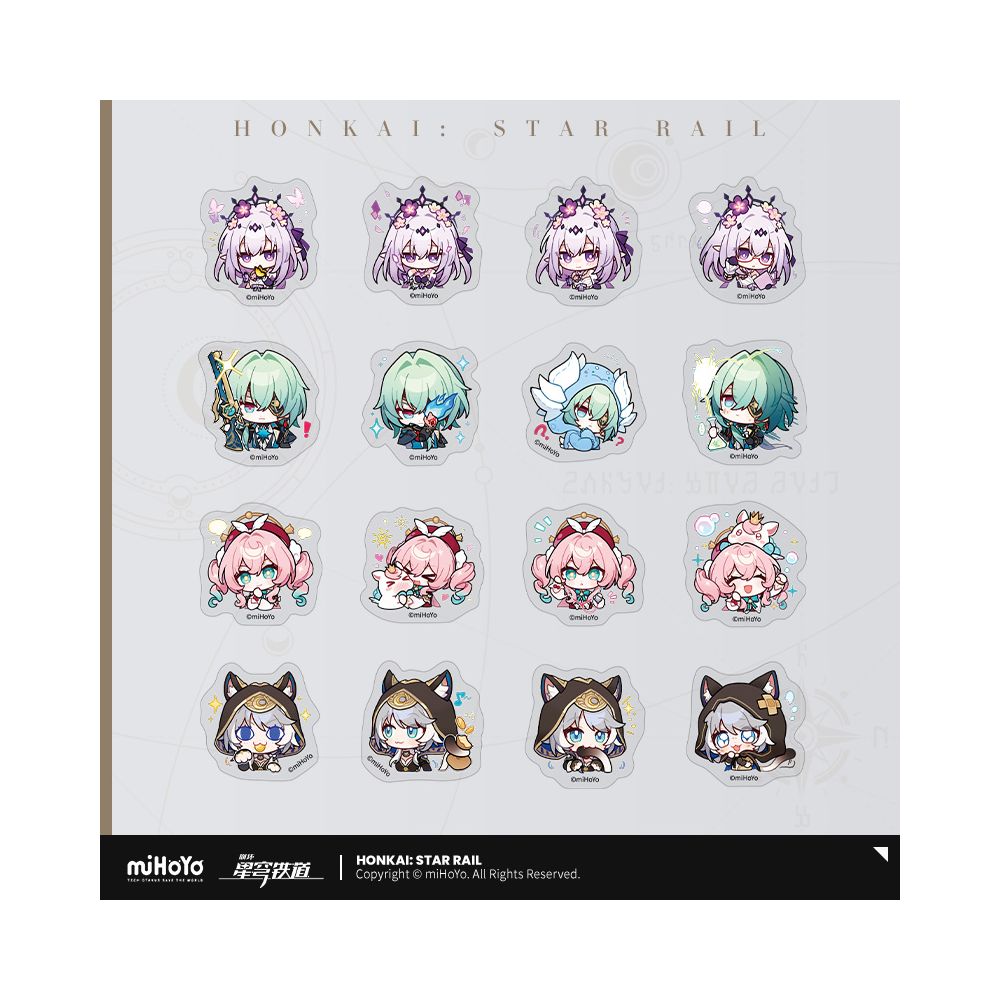 MiHoYo Collapse Star Dome Railway Pam Exhibition Hall Series Q Edition Sticker Pack miHoYo image 3