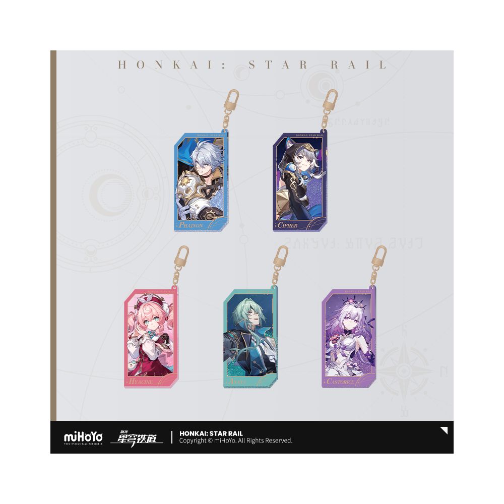 MiHoYo Collapse Star Sky Railway Star Invitation Series Flowing Sand Acrylic Pendant miHoYo image 0