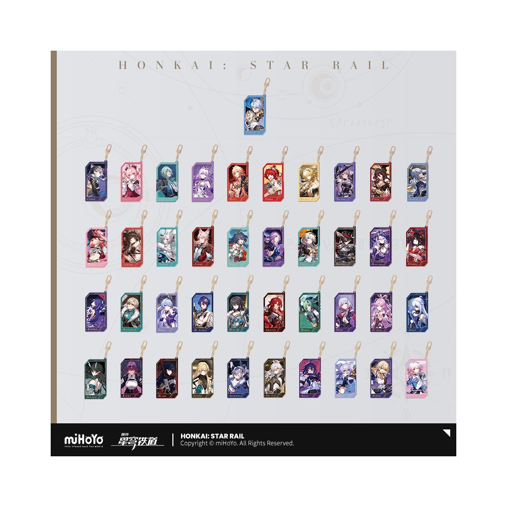 MiHoYo Collapse Star Sky Railway Star Invitation Series Flowing Sand Acrylic Pendant miHoYo image 1