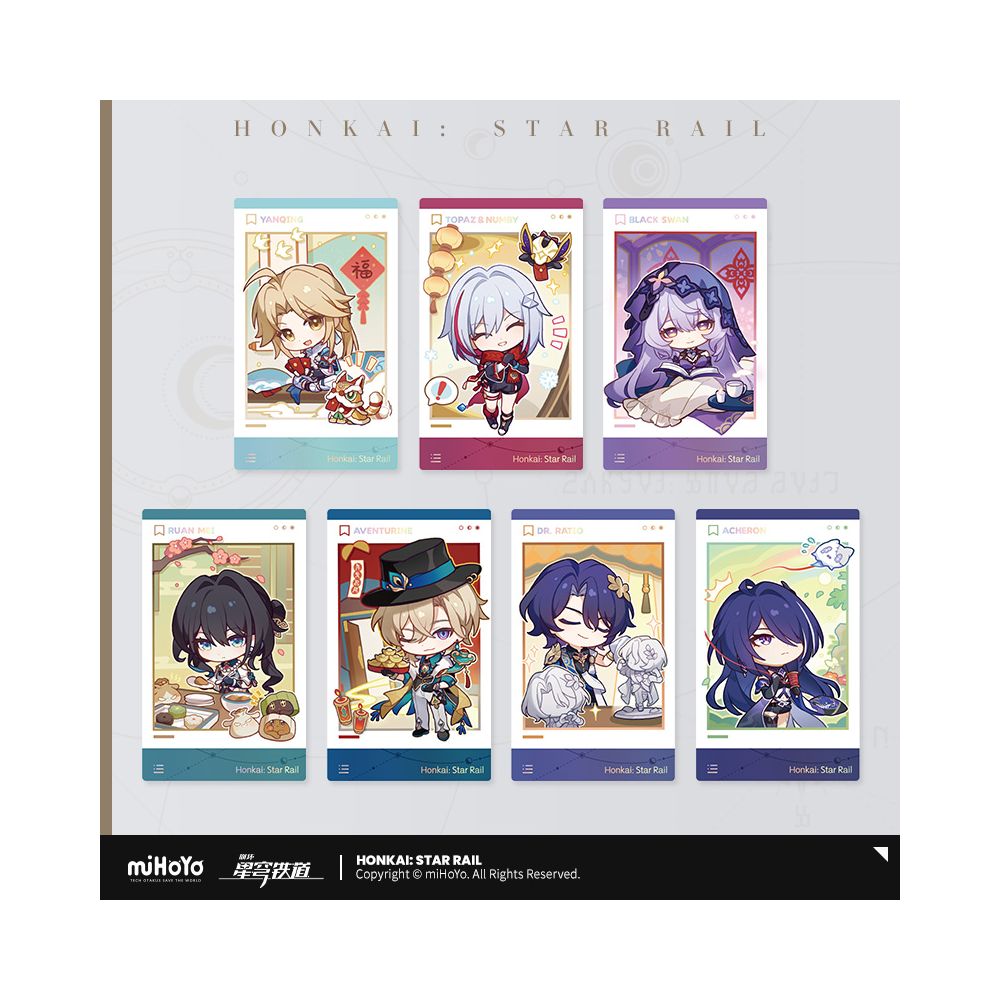 Honkai: Star Rail New Year's Celebration Series Paper Card Set