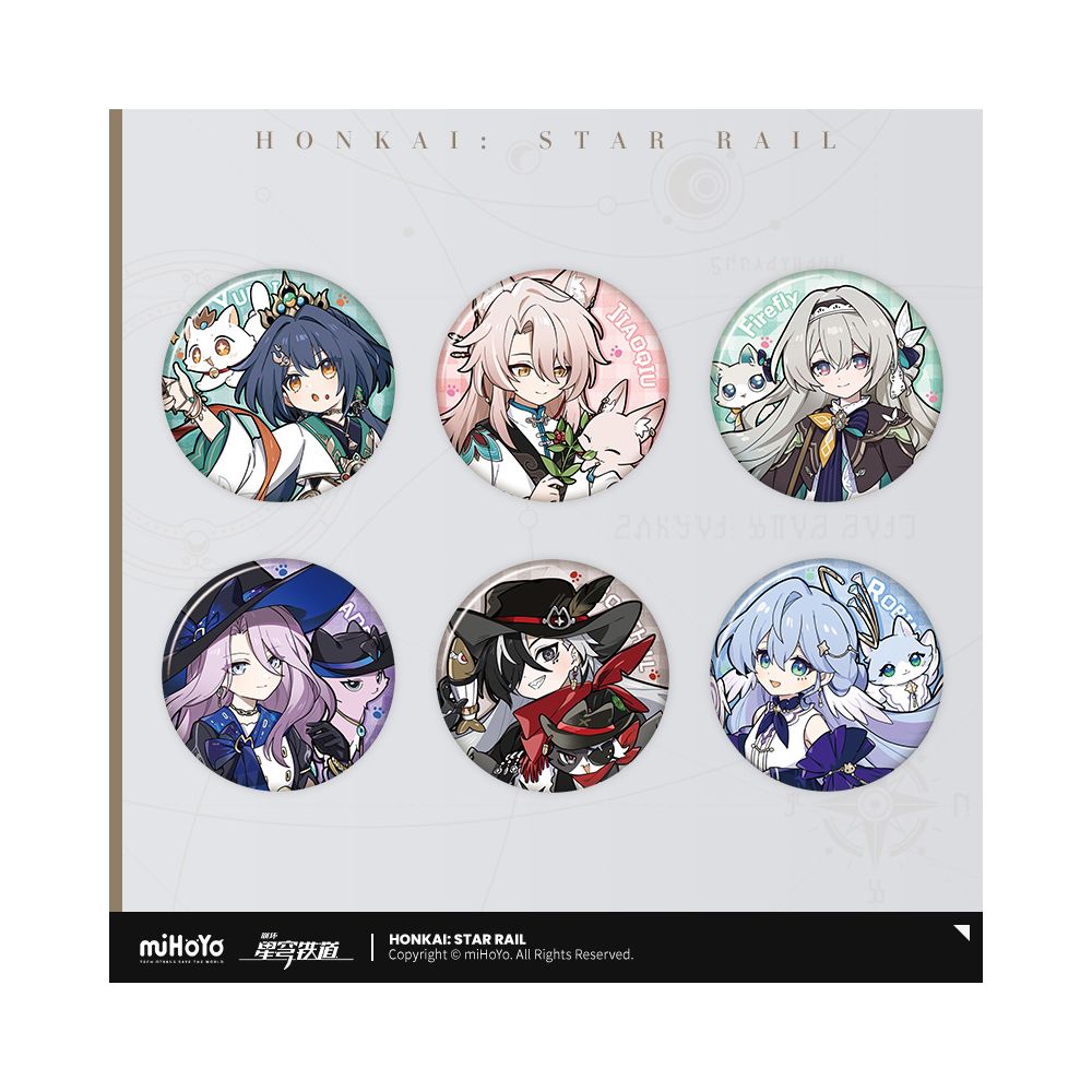 MiHoYo Collapse Star Dome Railway Little Dot Cat Series Tinplate Badge miHoYo image 0