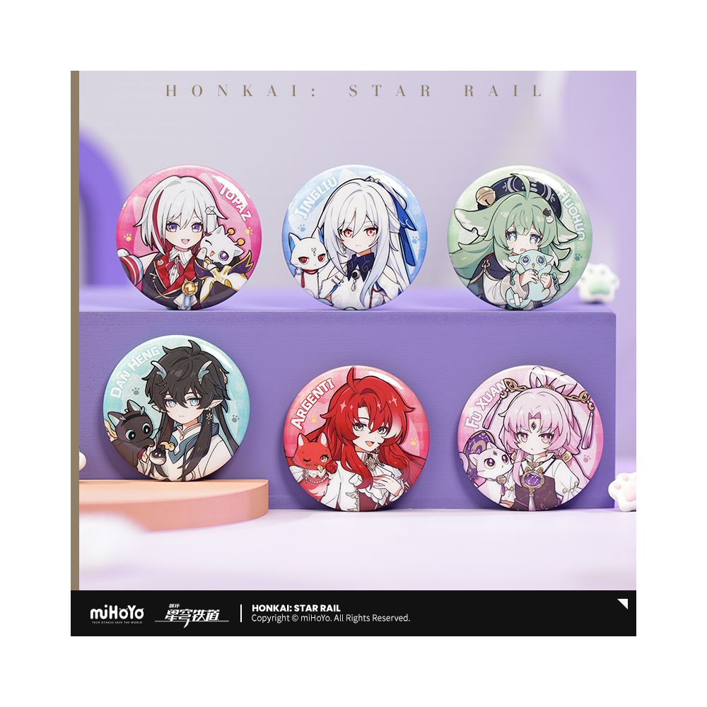 MiHoYo Collapse Star Dome Railway Little Dot Cat Series Tinplate Badge miHoYo image 3