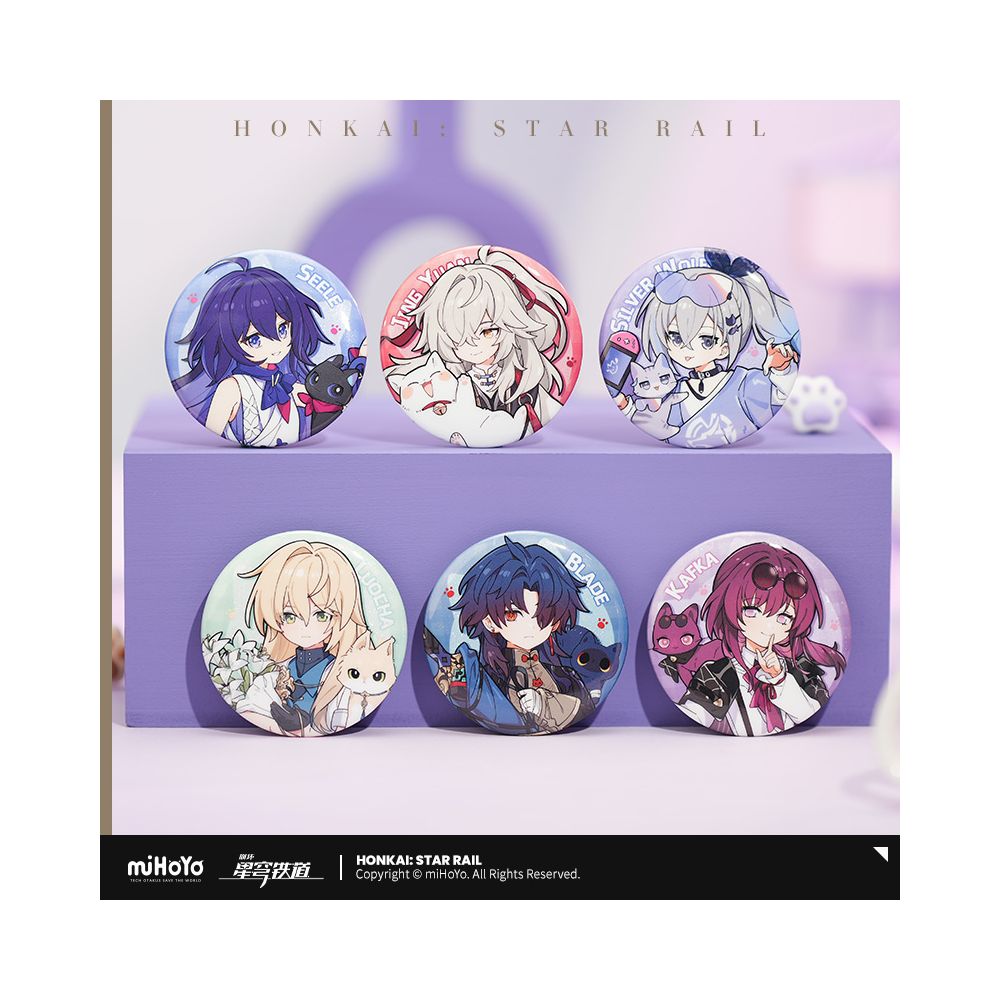 MiHoYo Collapse Star Dome Railway Little Dot Cat Series Tinplate Badge miHoYo image 4