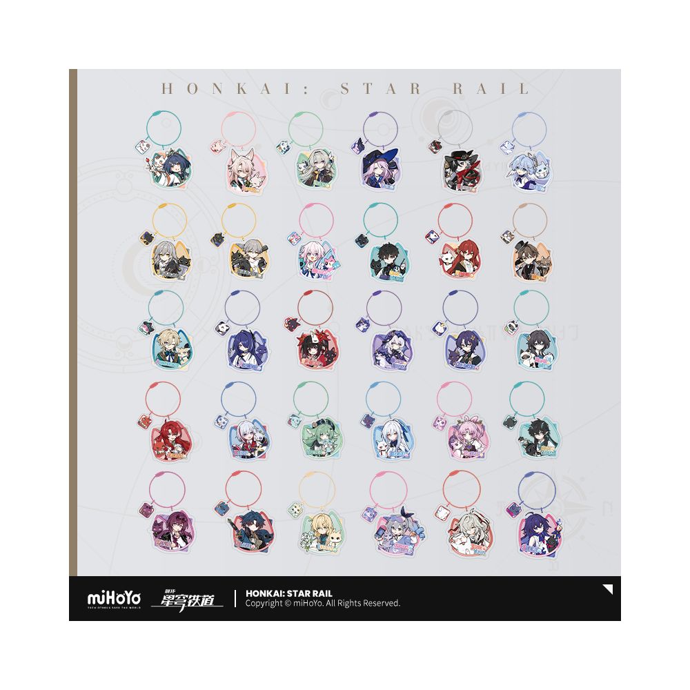 MiHoYo Collapse Star Dome Railway Little Dot Cat Series Acrylic Pendant miHoYo image 1