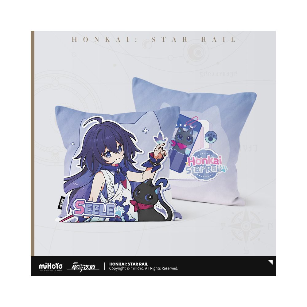 Honkai: Star Rail Little Cat Series Square Pillow