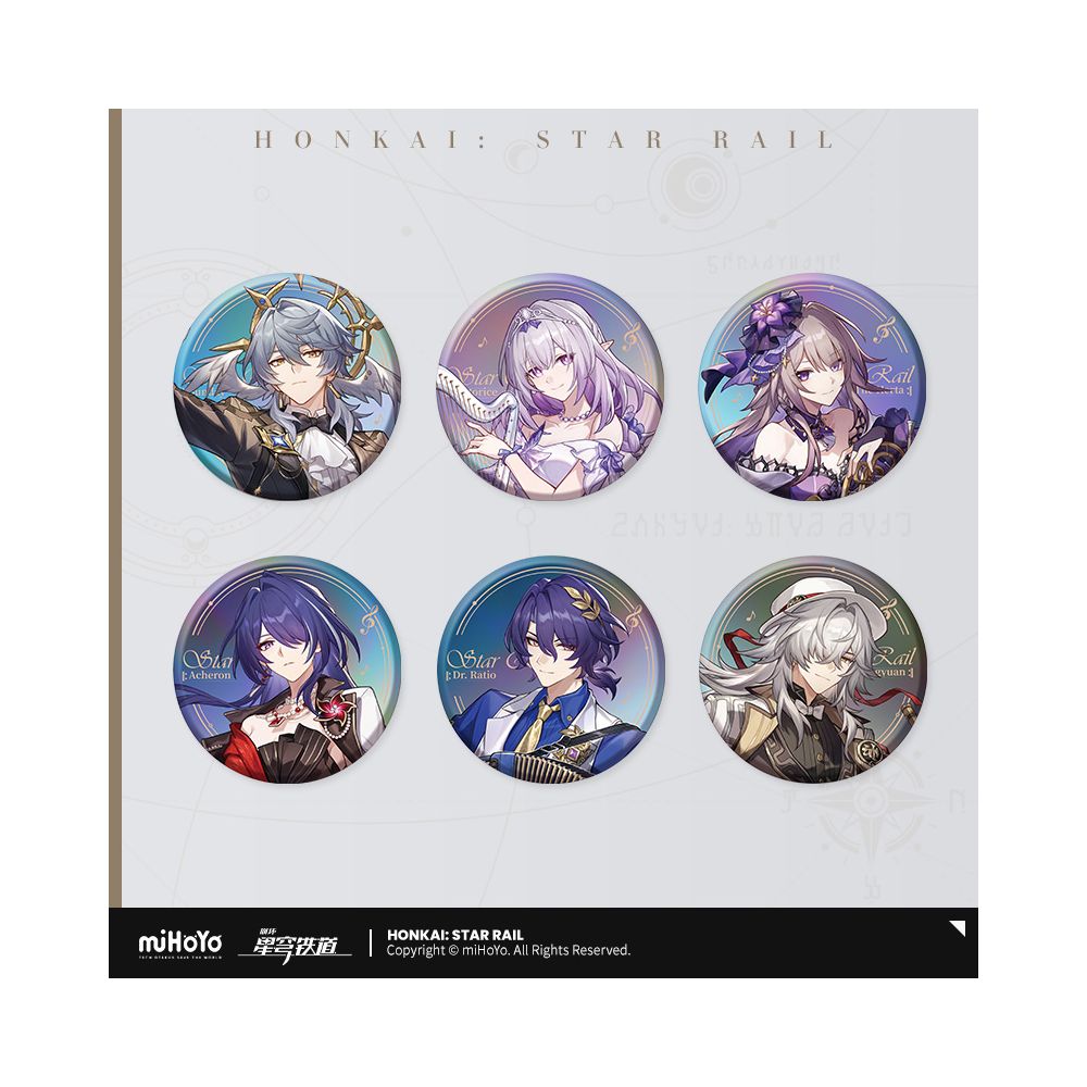 MiHoYo Collapse Star Dome Railway Star Iron LIVE Series Tinplate Badge miHoYo image 0