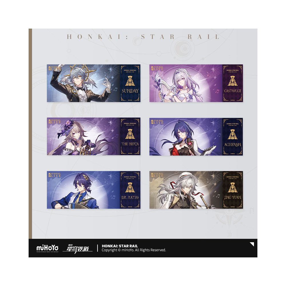 MiHoYo Collapse Star Dome Railway Star Rail LIVE Series Laser Collection Ticket miHoYo image 0