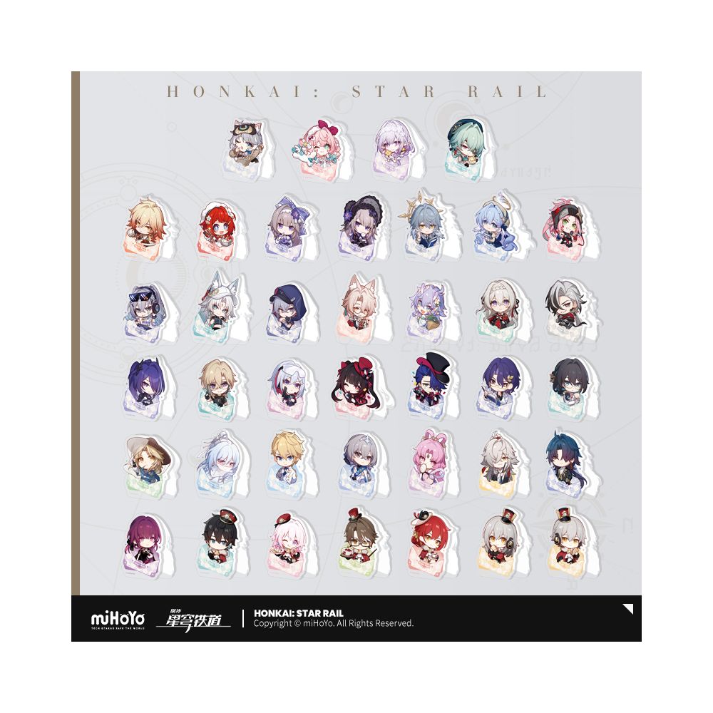 MiHoYo Collapse Star Dome Railway Nameless Passenger Medal Series Acrylic Clip miHoYo image 1