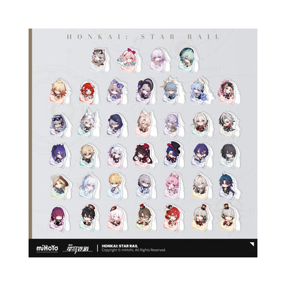 MiHoYo Collapse Star Dome Railway Nameless Passenger Medal Series Acrylic Clip miHoYo image 1