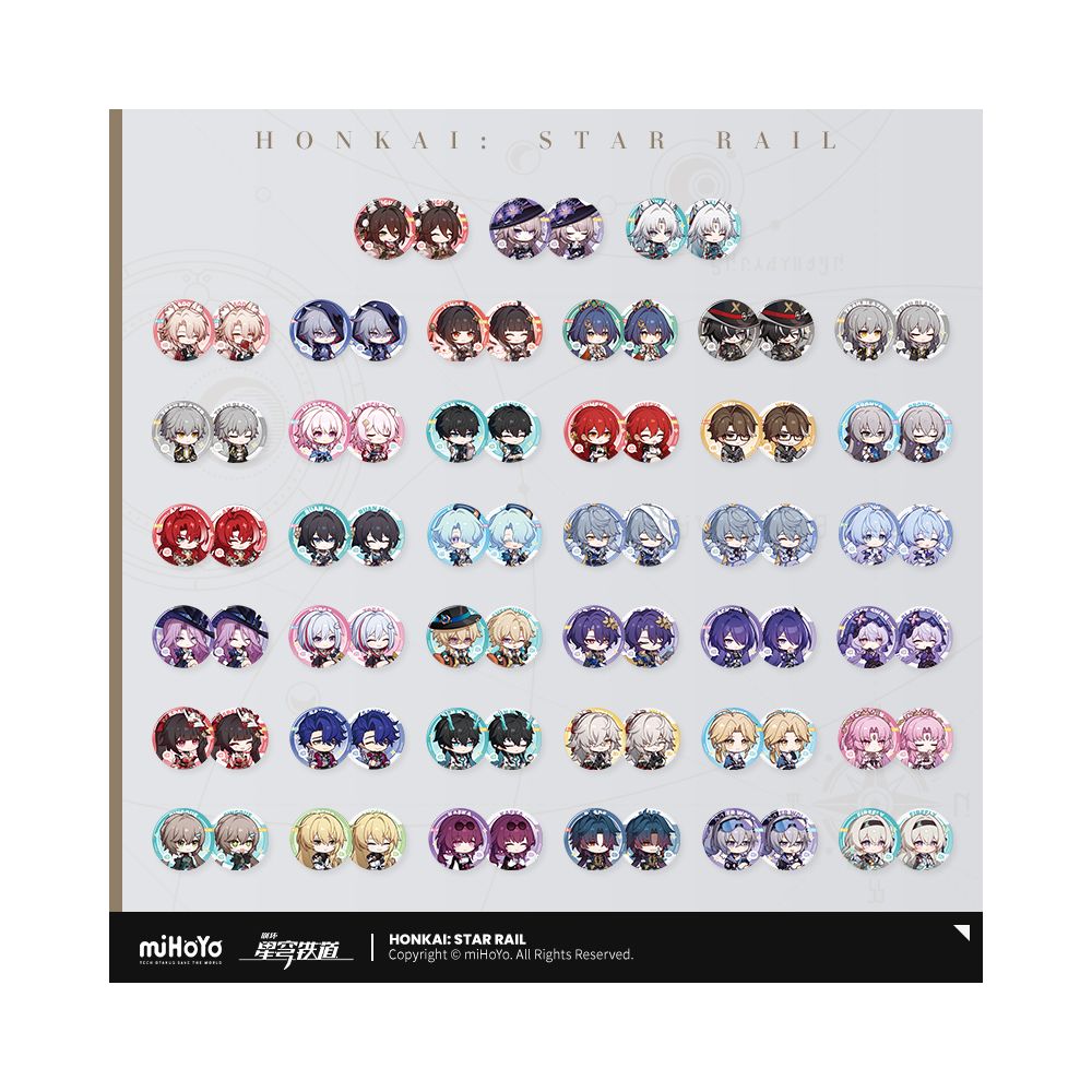 MiHoYo Collapse Starry Sky Railway Jimi s Reception Room Series Tinplate Badge Group miHoYo image 1