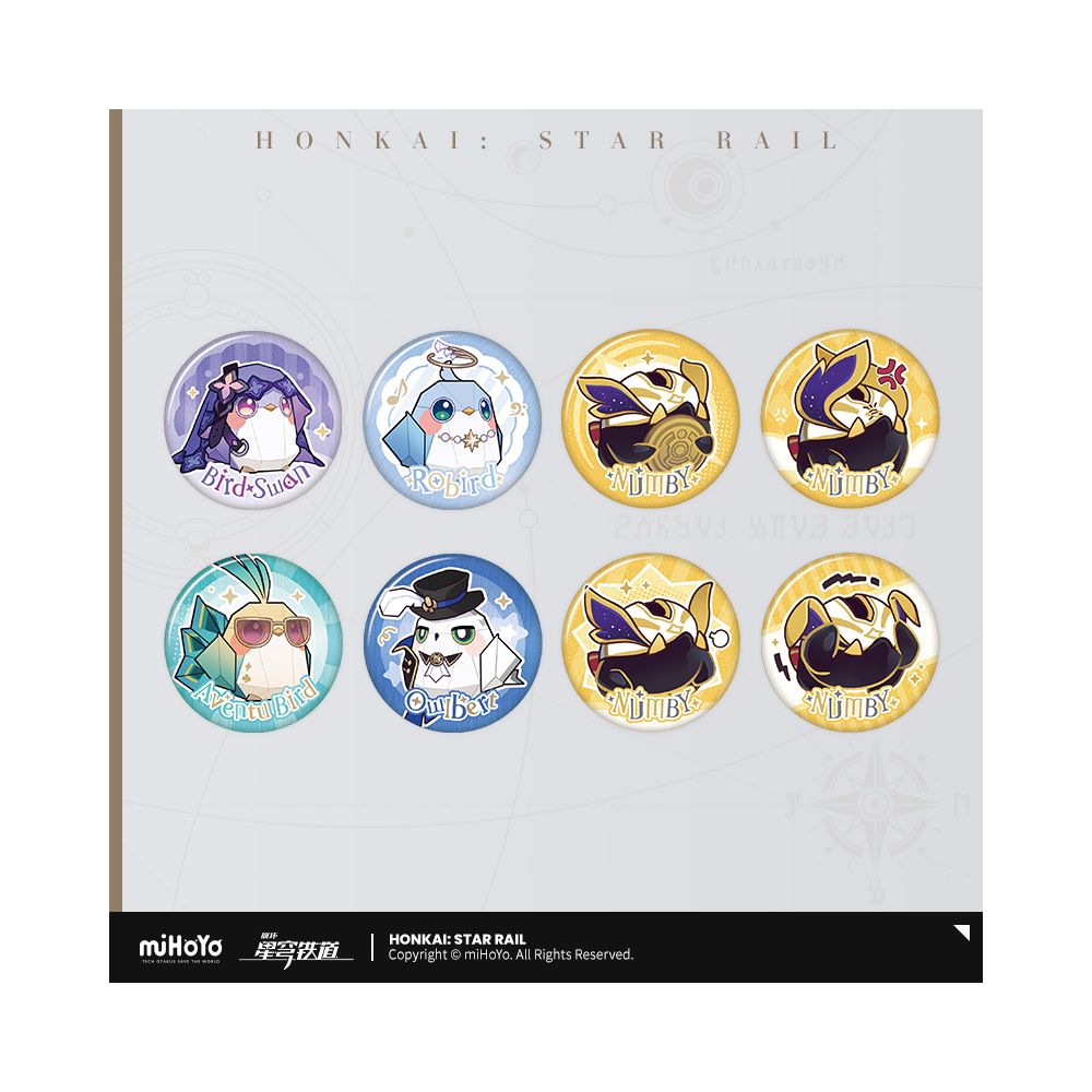 MiHoYo Collapse Star Dome Railway Jimi s Reception Room Series Mini Badge Set miHoYo image 0
