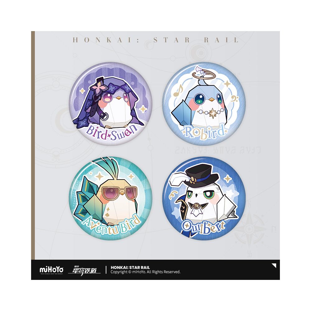 Honkai: Star Rail Owlbert's Reception Room Series Tinplate Badge Set