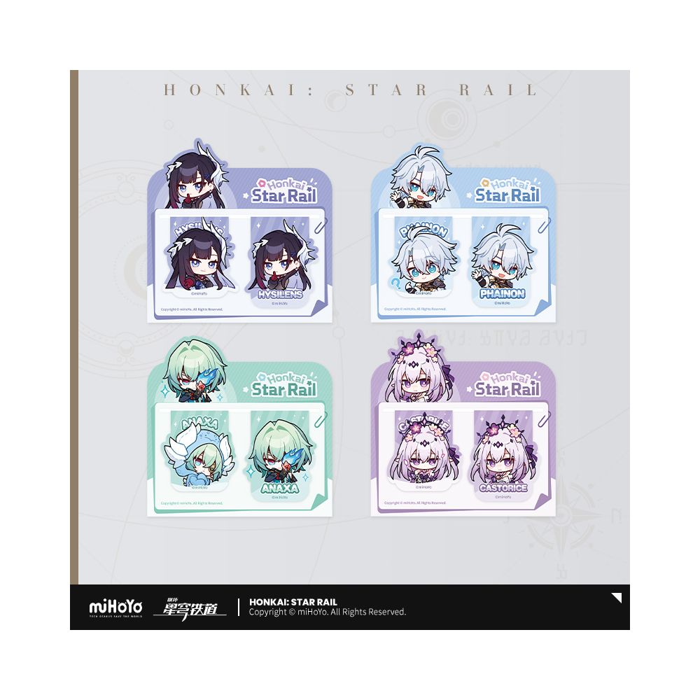 MiHoYo Collapse Star Dome Railway Pam Exhibition Hall Series Soft Magnetic Bookmark Set miHoYo image 0