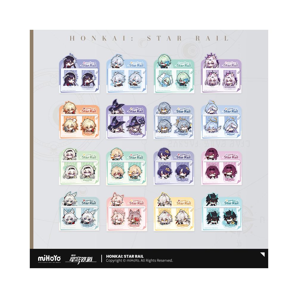 MiHoYo Collapse Star Dome Railway Pam Exhibition Hall Series Soft Magnetic Bookmark Set miHoYo image 1