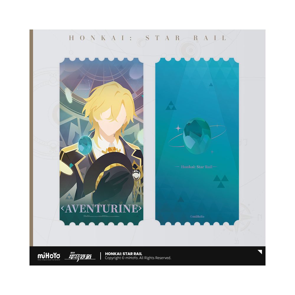 MiHoYo Collapse Star Dome Railway Stone Heart Oath Ring Series Laser Ticket Set miHoYo image 3