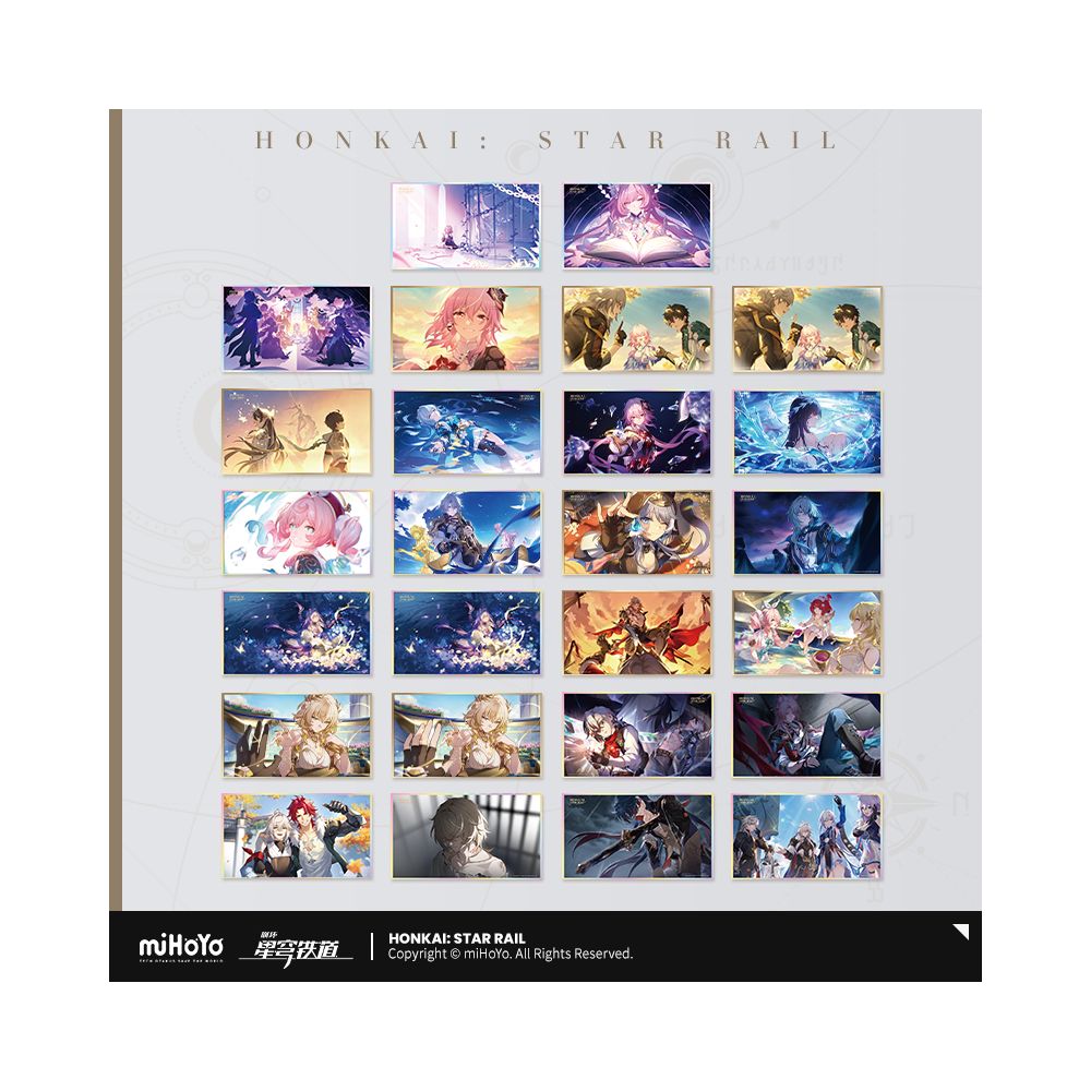 MiHoYo Collapse Memories of Star Dome Railway Walking with You Series PET Color Paper miHoYo image 1