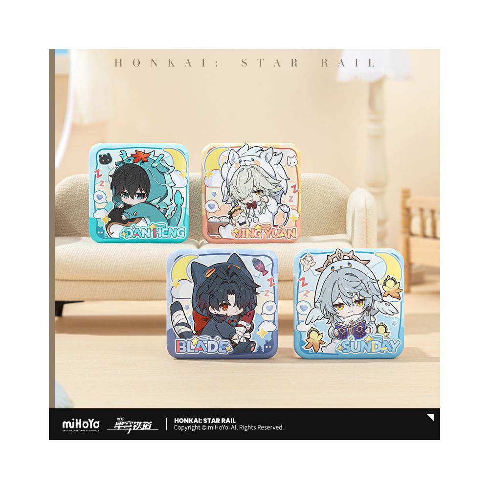 MiHoYo Collapse Star Dome Railway Male Dormitory Series Q Version Square Badge miHoYo image 1